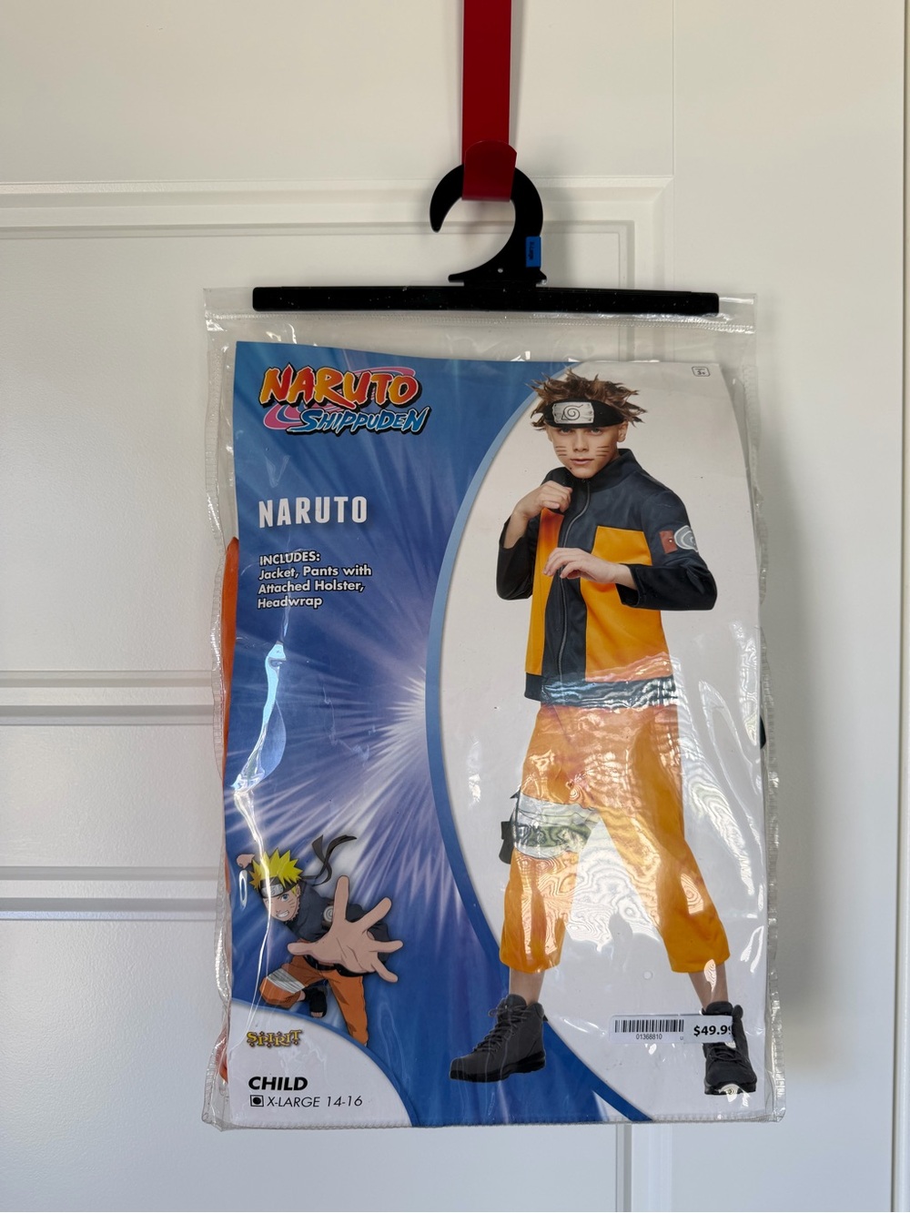 Spirit Orange and Black Naruto-Inspired Kids Costume